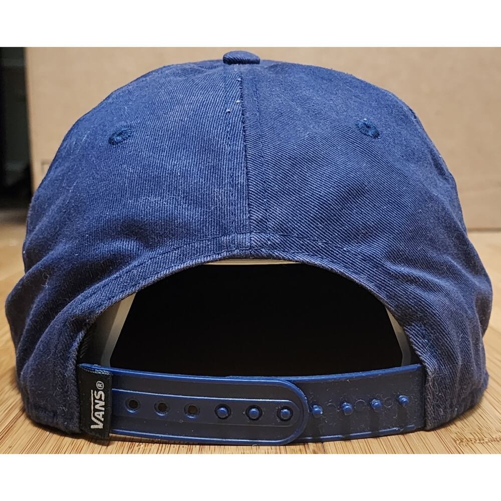 VANS Off The Wall Skate Skateboarding Hat Snapback Cap Adjustable Blue Red Aztec - Picture 5 of 7